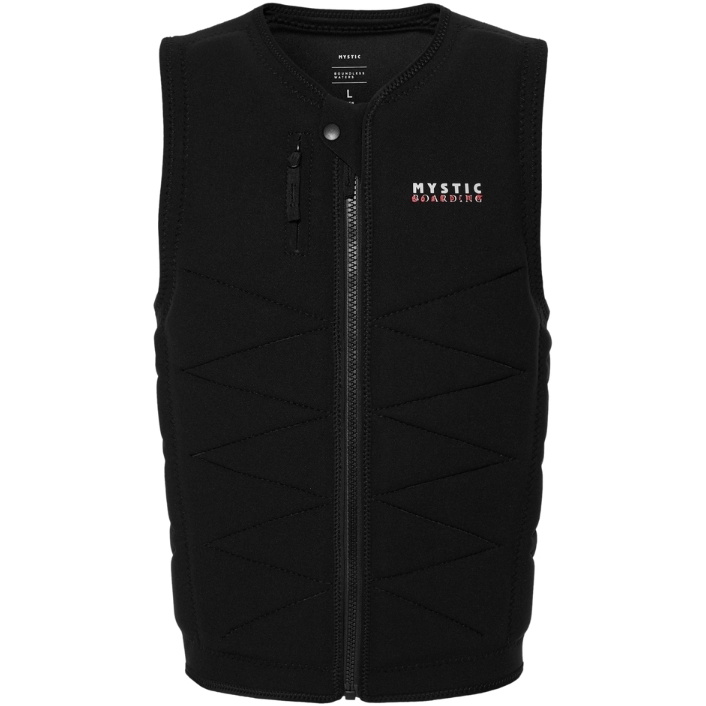 2026 Mystic Outlaw Front Zip Wake Impact Vest Til Mænd 35005.240226 - Black